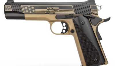 Kimber Mfg, Inc 3700896 DS Warrior LW Boot Campaign Bundle 9mm Luger 20+1 5" Stainless Deep Crown Barrel, KimPro Black Stainless Steel Engraved/Optic Cut/Serrated Slide, Black Anodized Aluminum Frame