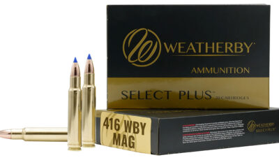 Weatherby B416350TTSX Select Plus  416WthbyMag 350gr Barnes Tipped TSX Lead Free 20 Per Box/10 Case