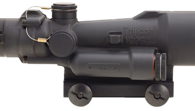 Trijicon 100496 ACOG OD Green 3.5x, 35mm 30mm-35mm Tube Illuminated Green LED Crosshair .223/5.56 BDC Reticle