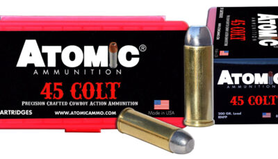 Atomic Ammunition 00434 Cowboy Action Precision Craft 45Colt 200gr Lead Round Nose Flat Point 50 Per Box/10 Case
