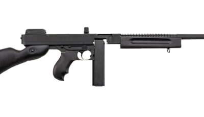 Thompson T1C 1927A-1 Commando Carbine 45 ACP Caliber with 16.50" Barrel, 20+1 Capacity (Stick), Black Parkerized Metal Finish, Black Fixed Stock Right Hand Includes Black Nylon Sling