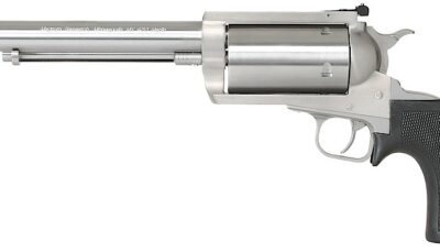 Magnum Research BFR500SW7 BFR Long Cylinder Large 500 S&W Mag 5 Shot 7.50" Brushed Stainless Steel Barrel, Cylinder & Frame, Black Rubber Grip, Exposed Hammer