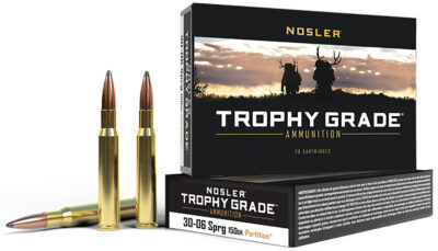 Nosler 60055 Trophy Grade 30-06Springfield 150gr Nosler Spitzer Partition 20 Per Box/10 Case