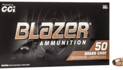 CCI 5207 Blazer Brass Handgun 357Mag 158gr Jacketed Hollow Point 50 Per Box/20 Case