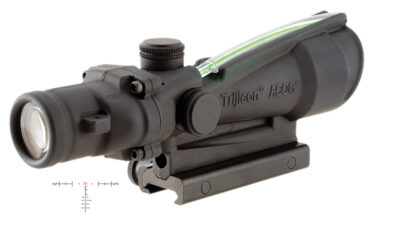 Trijicon 100161 ACOG Black Hardcoat Anodized 3.5x35mm Illuminated Green Crosshair .308/7.62 BDC Reticle