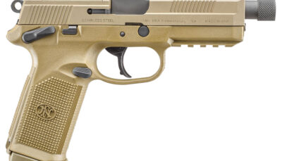 FN 66968 FNX Tactical 45 ACP  5.30" Threaded Barrel 15+1 ,  Flat Dark Earth , Manual Safety , Night Sights