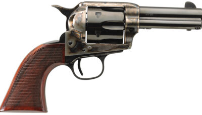 Taylors & Company 4201DE Runnin Iron Deluxe 45 Colt (LC) 6rd 3.50" Blued Cylinder & Barrel Color Case Hardened Steel Frame Checkered Walnut Grip (Taylor Tuned)
