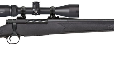 Mossberg 27933 Patriot  308 Win Caliber with 5+1 Capacity, 22" Fluted Barrel, Matte Blued Metal Finish & Black Synthetic Stock Right Hand (Full Size) Includes Vortex Crossfire II 3-6x40mm Scope