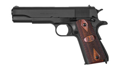 AO 1911A1 45ACP 5 GI SPECS BLK WOOD GRIPS 7RD