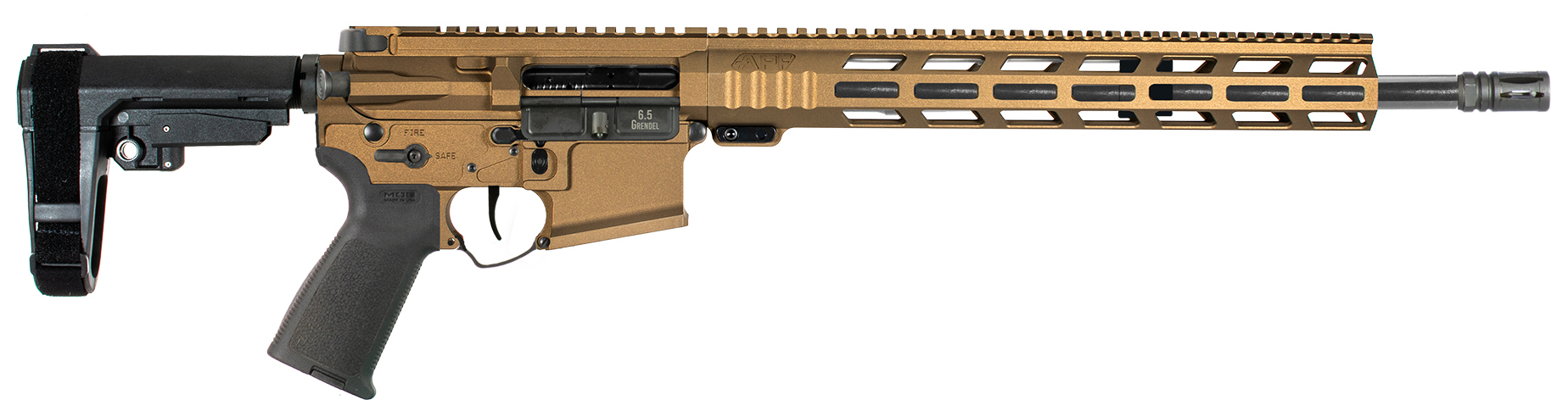 APF 6.5GREN PISTOL 2.0 14.5 BURNT BRONZE MLOK