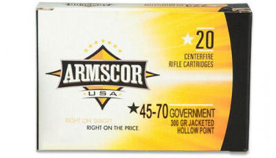 ARMSCOR AMMO 45-70 300GR JHP 20/10