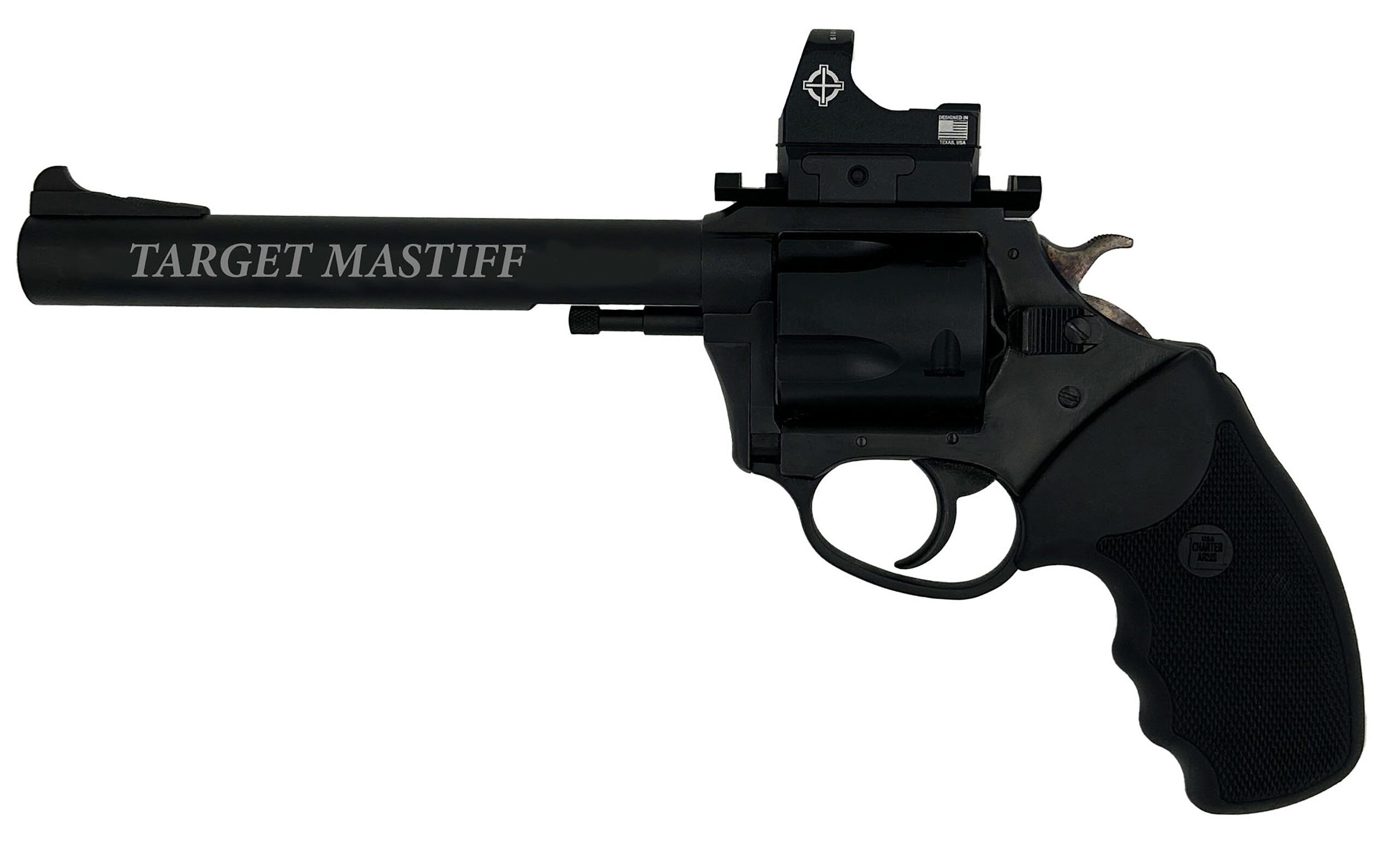 CA TARGET MASTIFF 357MAG 6 BLK FULL GRIP 5RD OPT