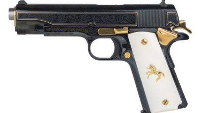 CLT CLASSIC 1911 45ACP POLISHED GOLD ENGRAVED