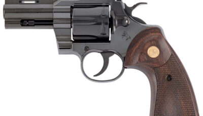 CLT PYTHON 357MAG 3 BLUE WOOD GOLD GRIP 6RD