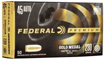 FED GOLD MEDAL 45ACP 230GR FMJ 50/20