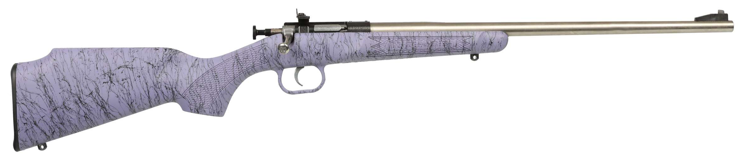 KSA CRICKETT PURPLE SYN 22LR BLK WEBBED SS