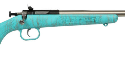 KSA CRICKETT BLUE SYN 22LR GOLD WEBBED SS