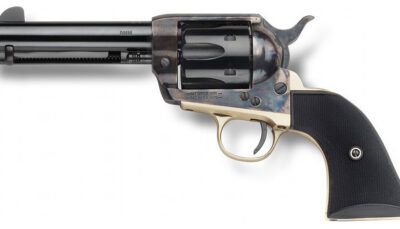 PIETTA GWII GUNFIGHTER 9MM 4.75 BRASS PLY GRIP