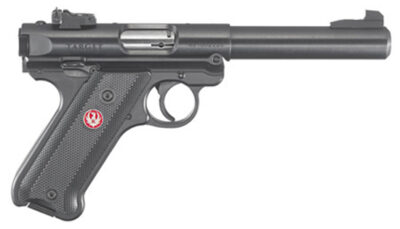 RUG MARK IV TARGET 22LR 5.5 BLUED BLK GRIPS 10R