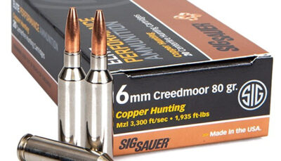 SIG AMMO 6MM CREED 80GR ELITE COPPER HUNT 20/10