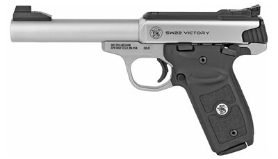 S&W VICTORY 22LR 5.5" 10RD STS TG MA