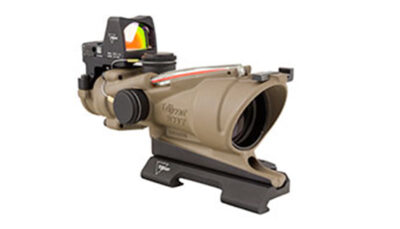 TRIJICON ACOG 4X32/RMR T2 PKG RED 556 DUAL FDE