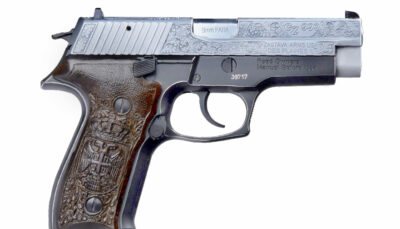 ZAS CZ999 9MM CHROME HAND ENGRAVED & CASE TOO
