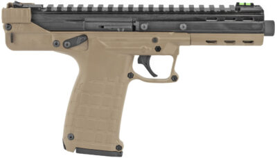 Kel-Tec CP33TAN CP33  22 LR 33+1 5.50" Black Ported/Threaded Barrel, Black Serrated/Optic Ready Slide, Tan Polymer Frame w/M-LOK, Polymer Grip, Ambidextrous
