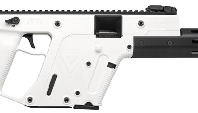 Kriss USA KV22CAP00 Vector CRB Gen2 Full Size 22 LR 10+1 Black Nitride Threaded Barrel, Alpine Cerakote Picatinny Rail Aluminum Receiver, Alpine White 6 Position Collapsible Synthetic Stock, Alpine Po