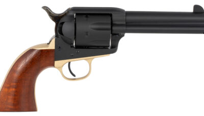 Taylors & Company 550432 Old Randall 45 Colt (LC) Caliber with 4.75" Barrel, 6rd Capacity Cylinder, Overall Blued Finish Steel & Walnut Navy Size Grip