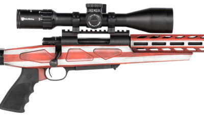 Howa HFLG65C16 M1500 APC Chassis Gen2 6.5 Creedmoor 10+1 16.25" Barrel, American Flag Cerakote Receiver, American Flag 6 Position Luth-AR MBA-4 with Aluminum Chassis Stock, Black Polymer Grip