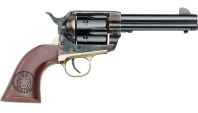 Pietta HF45USM434/COMB 1873 Great Western II U.S. Marshal 45 Colt (Long Colt) 6rd 4.75" Blued Steel Barrel & Cylinder Blued Steel Frame, Walnut Engraved Grip, Exposed Hammer, Includes 45 ACP Cylinder