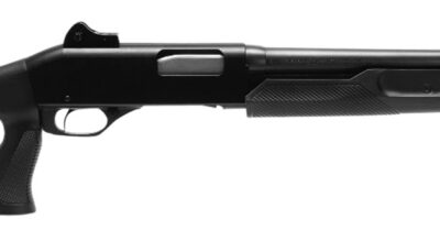 Stevens 23249 320 Security 20 Gauge 3" 5+1 18.50" Chrome Lined Barrel, Matte Black Fixed Thumbhole Stock, Ghost Ring Sight