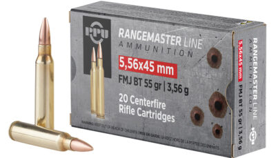 PPU PPRM5561M Rangemaster 5.56x45mmNATO 55gr Full Metal Jacket Boat Tail/1000rds *Sold by Case *Includes Metal Can