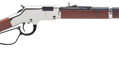 Henry H004SL Golden Boy Silver Large Loop Full Size 22 S/L/LR 20" Blued Octagon Barrel, Nickel-Plated Steel Drilled & Tapped Receiver, American Walnut Fixed Stock, Right Hand