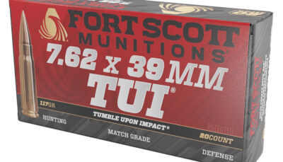 Fort Scott Munitions 762X39117SCV Tumble Upon Impact (TUI) Rifle 7.62x39mm 117gr Solid Copper Spun 20 Per Box/10 Case