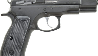 CZ-USA 91102 CZ 75 B 9mm Luger 16+1 4.60" Steel Barrel, Black Serrated Steel Slide, Black Polycoat Steel Frame w/Beavertail, Black Plastic Grip