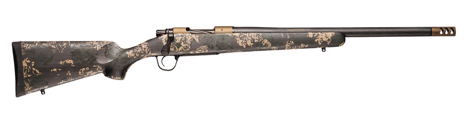 Christensen Arms 8010619700 Ridgeline FFT 270 WSM 3+1 20" Carbon Fiber/Threaded Barrel, Burnt Bronze Cerakote, Green with Black/Tan Accents Stock