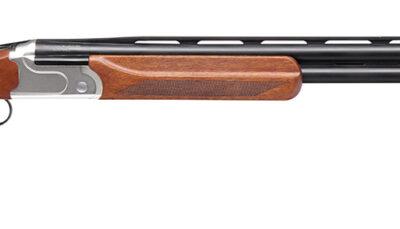 Stevens 18748 555 Sporting 12 Gauge 3" 2rd 30" Vent Rib Barrel, Silver Aluminum Receiver,  Turkish Walnut Adjustable Comb Stock