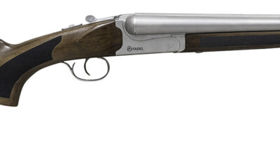 Citadel CITSBS1218NKL Coach  12 Gauge 3" 2rd 18.50" Nickel Barrel/Rec, Fixed Walnut Stock