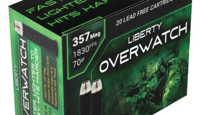 Liberty Ammunition LAOW357701830 OverWatch 357Mag 70gr Open Cavity Design 20 Per Box/50 Case