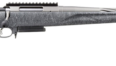 Ruger 46901 American II  Full Size 6.5 Creedmoor 3+1 20" Gun Metal Gray Cerakote Spiral Fluted Threaded Barrel & Alloy Steel Receiver w/Picatinny Rail, Gray Splatter Adj LOP Synthetic Stock