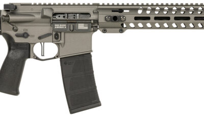Patriot Ordnance Factory 02046 Minuteman 5.56x45mm 30+1 13.75" Black Steel Threaded Barrel, Tungsten Cerakote Receiver, 13" Renegade Rail Handguard