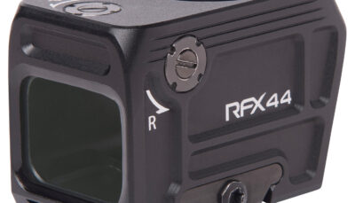 Viridian 9810112 RFX44 Black Anodized 1 x 21 mm x 16.5 mm 5 MOA Green Dot ACRO Footprint/Picatinny Low Mount