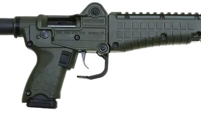 Kel-Tec SUB2K9GLKGRN10 SUB2000 Gen3 9mm Luger 10+1 16.15" Black Steel Threaded Barrel, Green Picatinny Rail Aluminum Receiver, M-LOK Slots Handguard, Green Synthetic Folding Stock, Black Polymer Grip