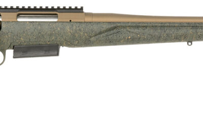 Ruger 46935 American II Predator Full Size 450 Bushmaster 3+1 22" Burnt Bronze Cerakote Threaded Barrel & Alloy Steel Receiver w/Picatinny Rail, Green Splatter Adj LOP Synthetic Stock