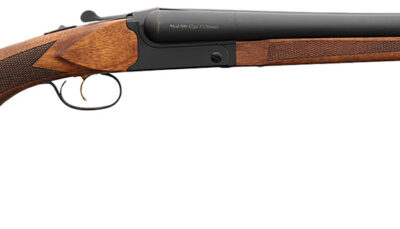 Charles Daly 930360 500 Field 12 Gauge Break Open 3" 2 20" Black Side By Side Barrel, Black Steel Receiver, Fixed Walnut Stock