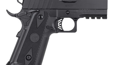 Girsan 395055 Witness2311 45 ACP 11+1 3.40" Black Steel Barrel, Black Serrated Steel Slide, Black Polymer Frame w/Beavertail & Picatinny Rail, Black Checkered Polymer Grip, Ambidextrous