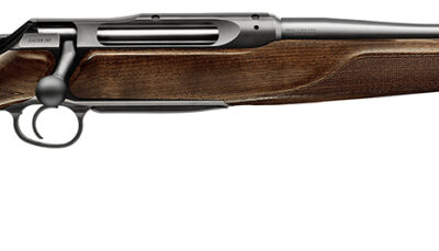 Sauer 80117094 505 Lux Full Size 308 Win 3+1 22" Matte Blued Threaded Barrel, Matte Blued Saddle Mount Steel Receiver, Grade 5 Wood Fixed Stock