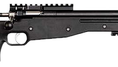 Crickett KSA2150-BLK Precision  Full Size 22 LR Single Shot 16.10" Blued Threaded Bull Barrel, Blued Crickettinny Rail Steel Receiver, Black Synthetic Adj LOP Stock